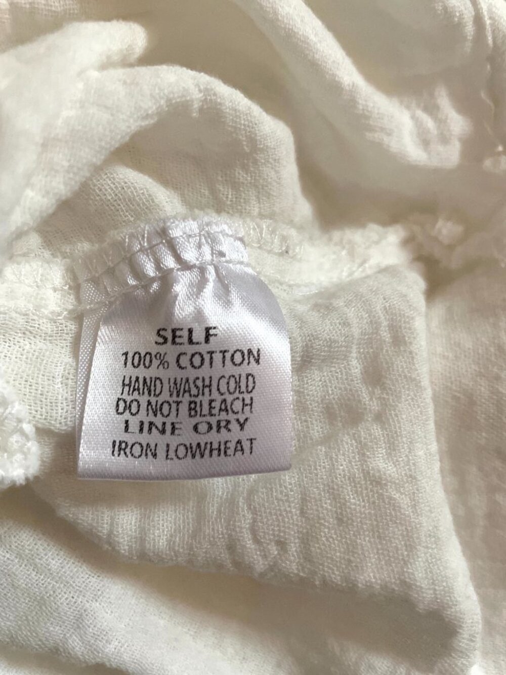 Bluivy White Cotton Maxi Button-Up Coverup Size M - Picture 5 of 5
